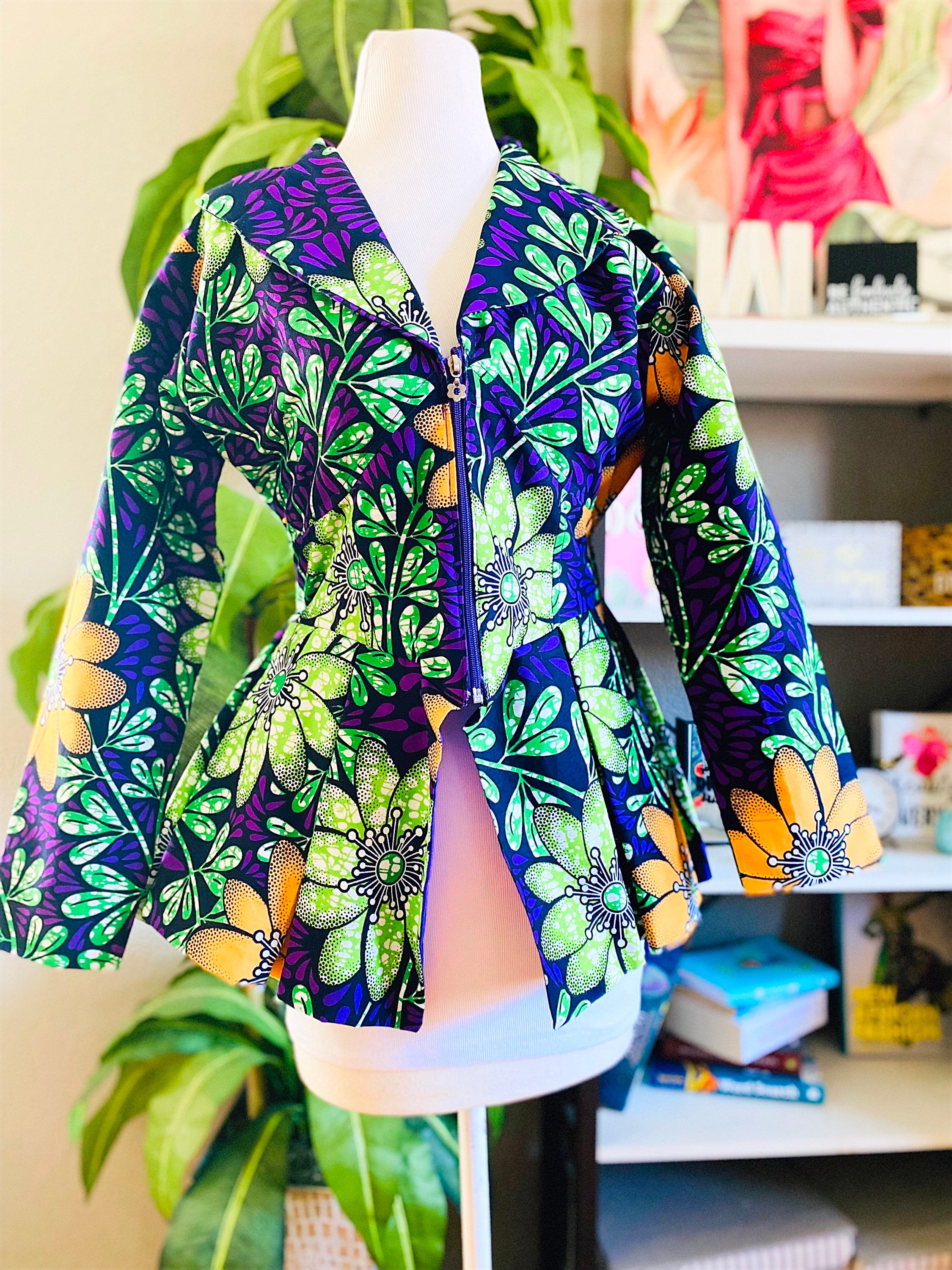 Ankara Peplum Jacket Weyone Style